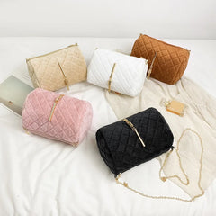 Women Large Capacity Fluffy Shoulder Bag - Handbags for Leisure