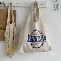 Canvas Shoulder Bag Large Capacity Handbag