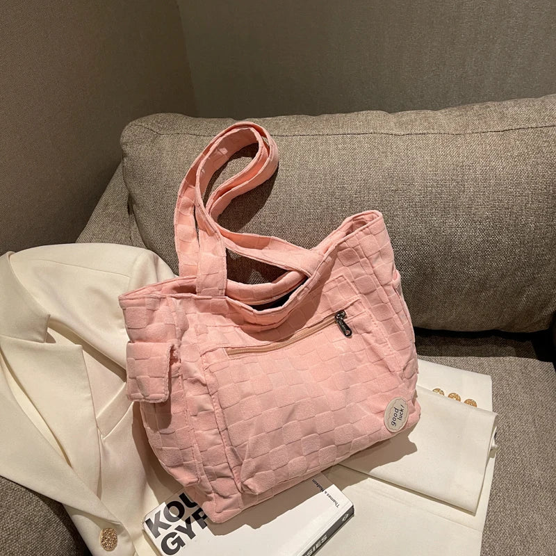 Large Canvas Rucksack Shoulder Hobo Bag