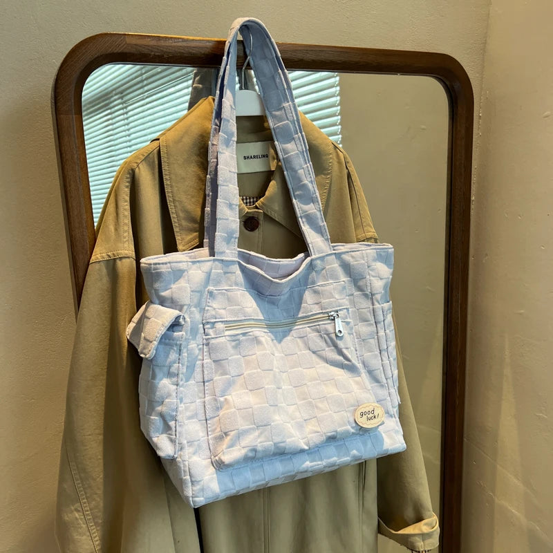 Large Canvas Rucksack Shoulder Hobo Bag
