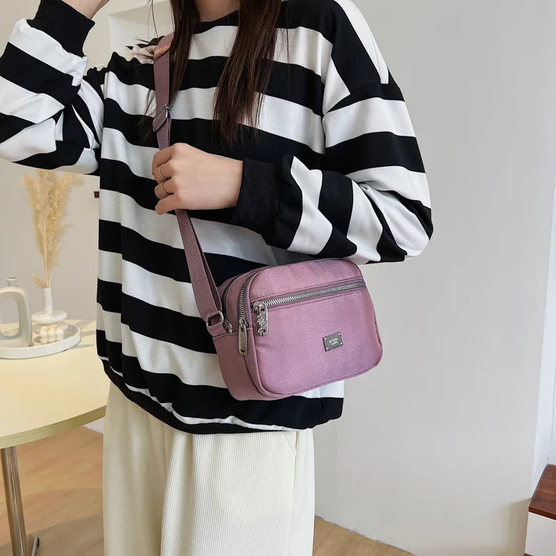 Women Large Capacity Nylon Crossbody Shoulder Handbag