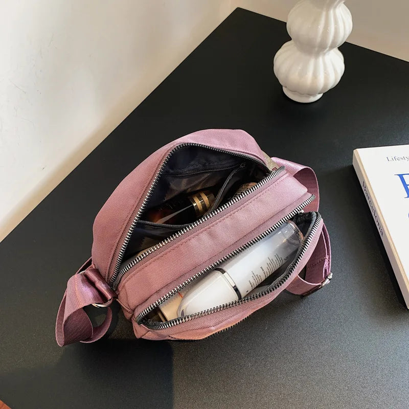 Women Large Capacity Nylon Crossbody Shoulder Handbag