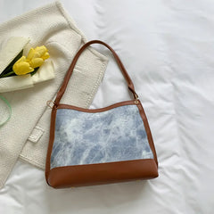 Denim Shoulder Bag Large Capacity Handbag