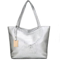 Women Large Capacity Tote Leather Shoulder Bag