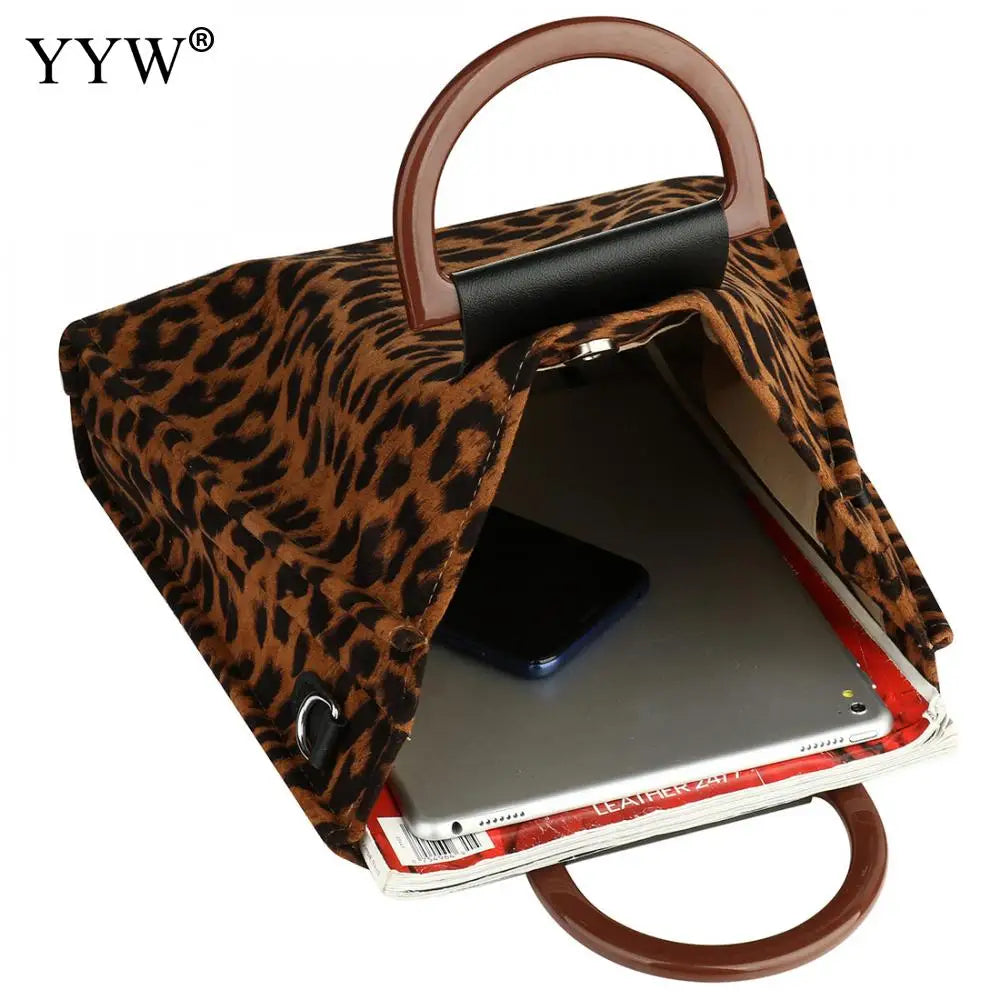 Leopard Print Large Tote Bag Women Shoulder Handbag Big Size Casual Shopping