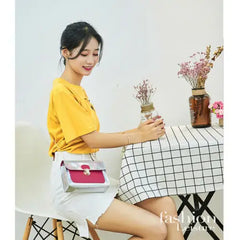Women Laser Holographic Small Bag Clear Transparent Small Tote