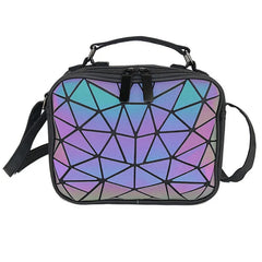 Laser Luminous Geometric Crossbody Bag for Women