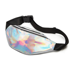 Women Laser Waist Packs Bags Fanny Pack Belt Bag PVC Waist Packs Purse