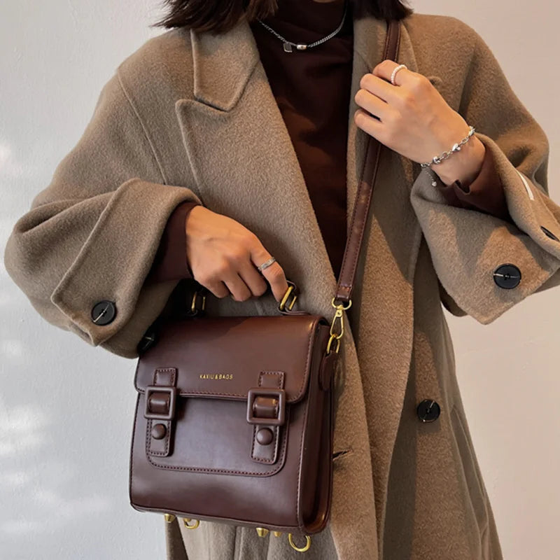 Women Leather Backpack Shoulder Bag Small Backpack Female Girls Daypacks