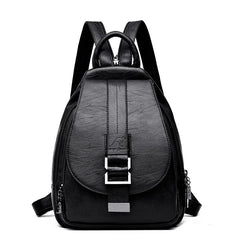 Women Leather Backpacks Female Shoulder Bag Travel Ladies Bagpack