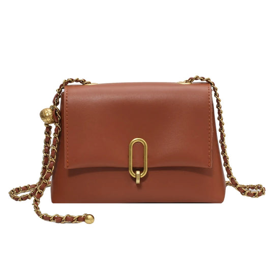 Leather Chain Flap Crossbody Bag Messenger Purse Retro Shoulder Bags
