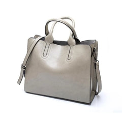 Women Leather Bags Famous Brands Handbag Casual Female Bag Trunk Tote