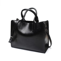 Women Leather Bags Famous Brands Handbag Casual Female Bag Trunk Tote