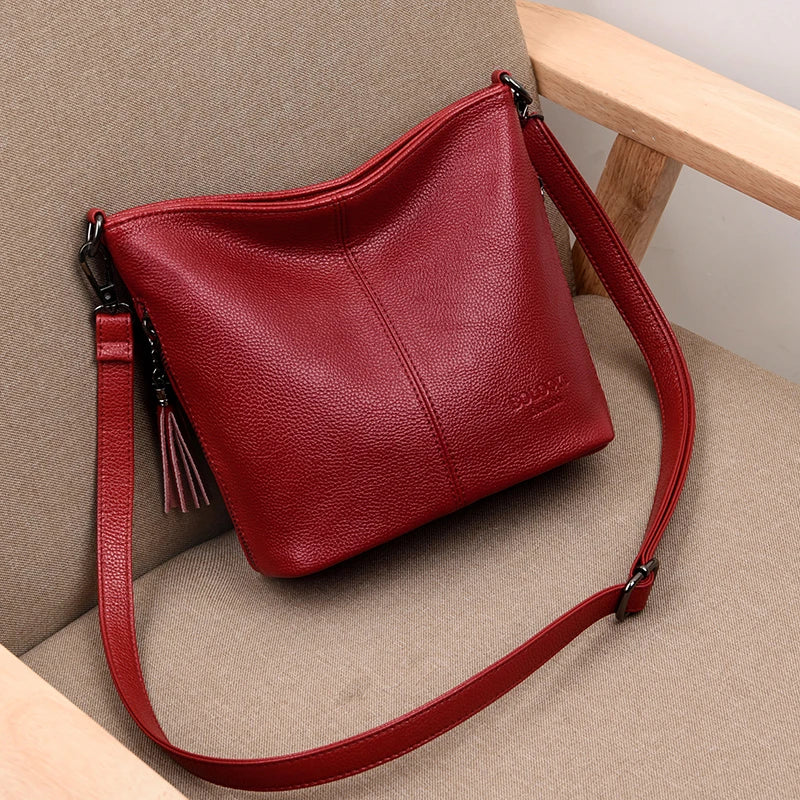 Women Leather Shoulder Bag Crossbody Messenger Handbag