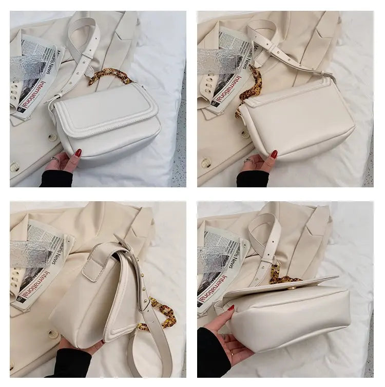 Vintage Women Leather Handbags Crossbody Shoulder Bag