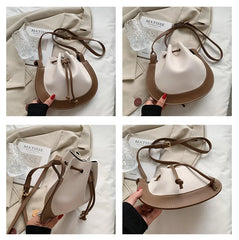 Vintage Leather Crossbody Bag Women, Small Shoulder Purse