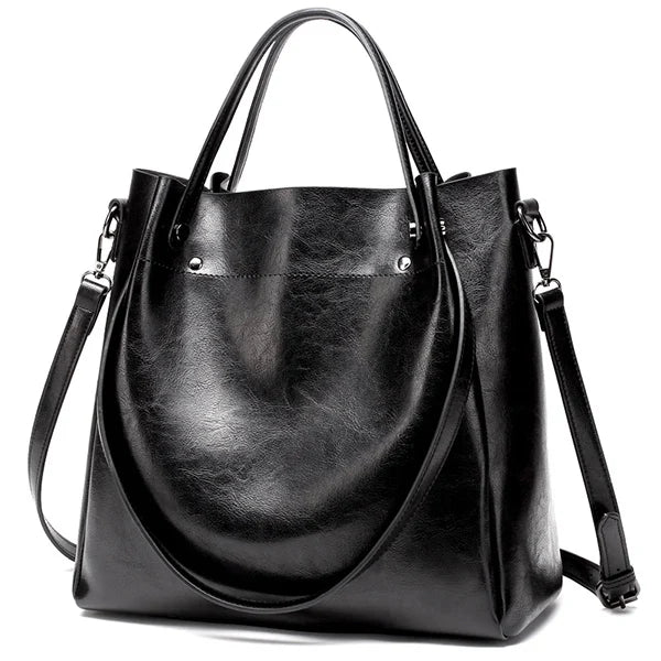 Women Leather Totes and Style Shoulder Large Capacity Crossbody Bag