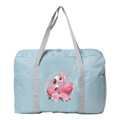 Flamingo Print Foldable Travel Bag for Women