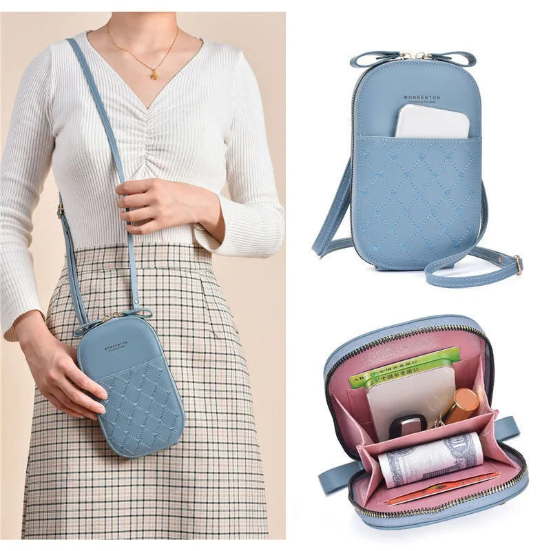 Women Mini Shoulder Hand Bag Pu Leather Crossbody Bag