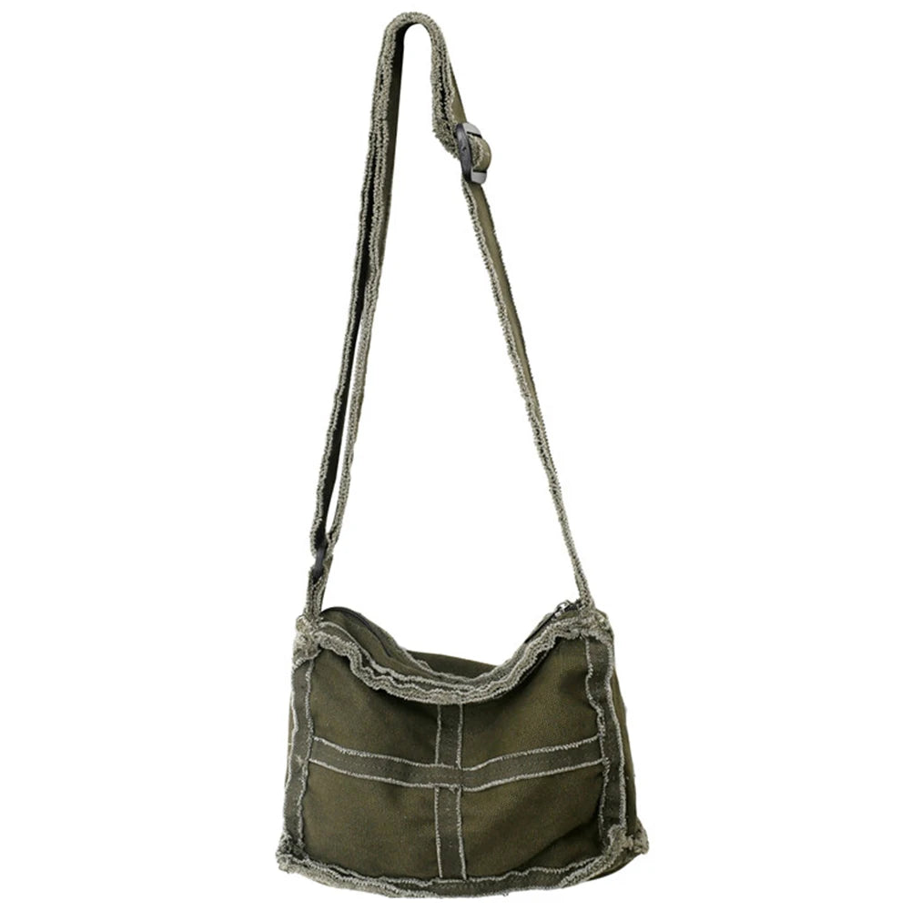 Canvas Shoulder Bag Vintage Crossbody Purse for Girls