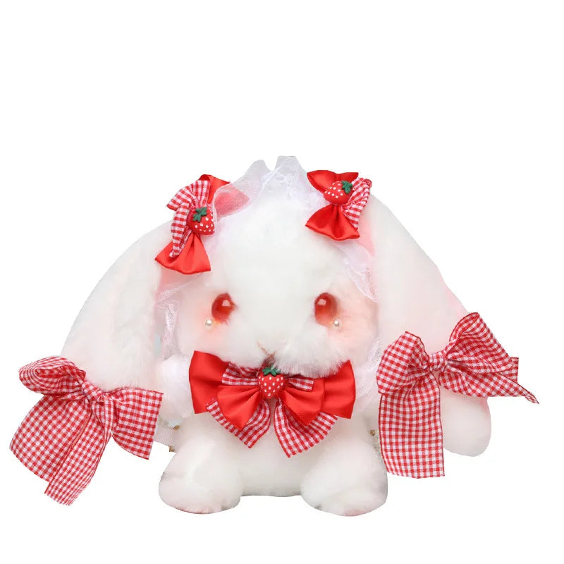 Lolita Shoulder Plush Bag with Lace Bow