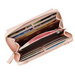 Women Long PU Wallet Mini Leather Handbag Female Clutch Purse Lady Strap