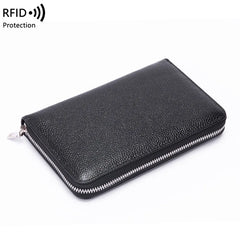Multifunctional Leather Passport Wallet Large Capacity Clutch Handbag