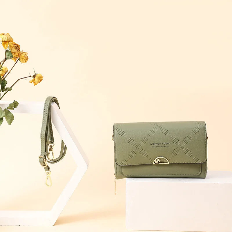 Women Long Purses Vintage Shoulder Bags with Cell Phone Pocket and Zipper