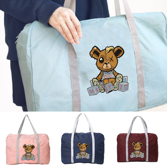 Large Travel Bag for Women and Men - Foldable Carry-on Duffle Handbag