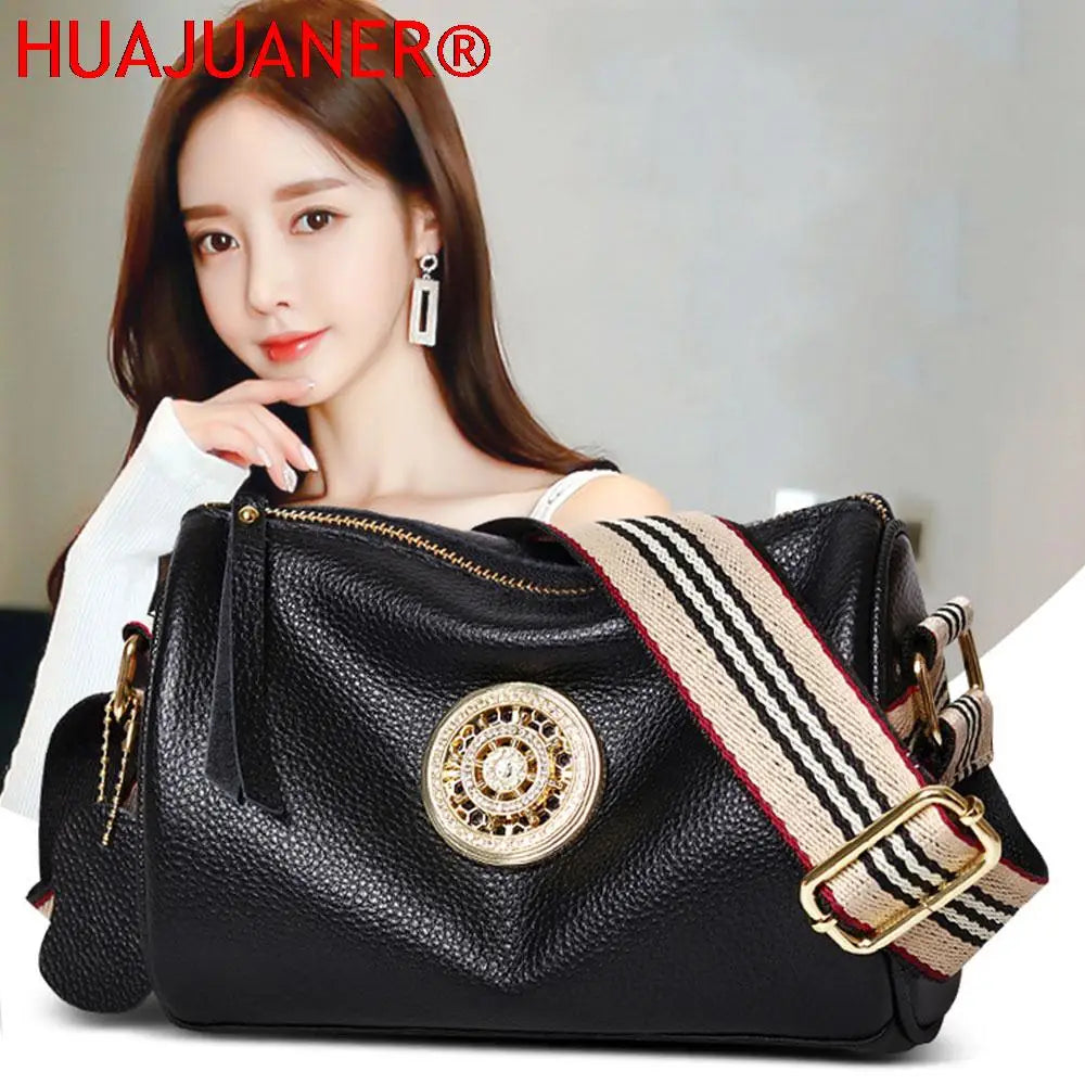 Soft Leather Handbag High Capacity Shoulder Bag Female Messenger