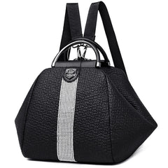 Women Backpacks Casual Diamond Embellished Waterproof Shoulder Bags