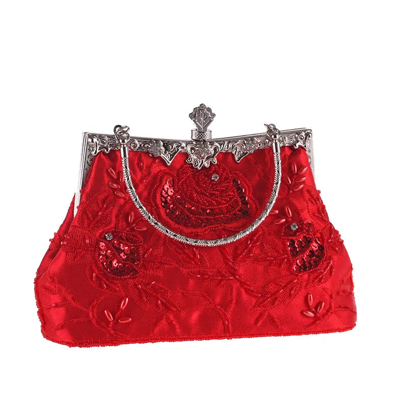 Diamond Metal Clutch Evening Bag Wedding Purse
