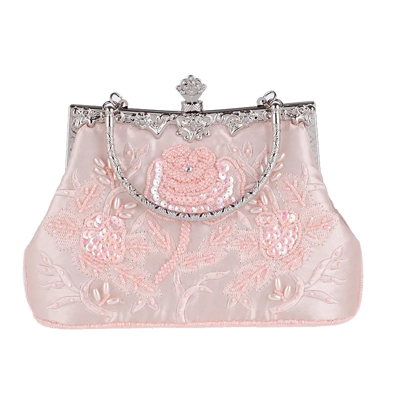Diamond Metal Clutch Evening Bag Wedding Purse
