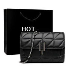 Leather Chain Handbags for Women Shoulder Messenger Bags