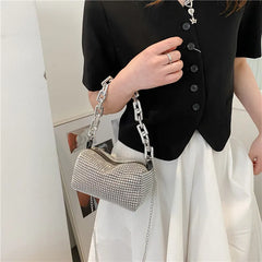 Women Diamond Hobo-bag Rhinestone Shoulder Evening Party Purse