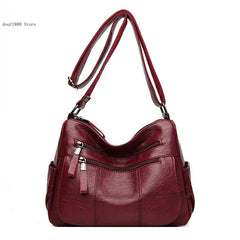 Women Handbags Soft Leather Casual Shoulder Cross Body Bags