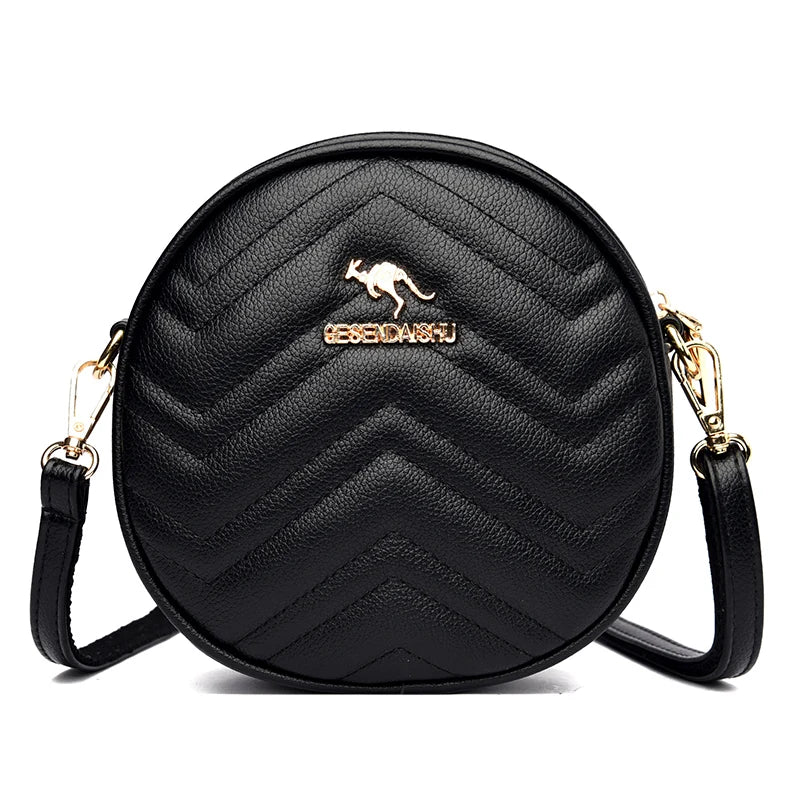 Women Small PU Leather Handbags Purses Solid Shoulder Crossbody Messenger Bags