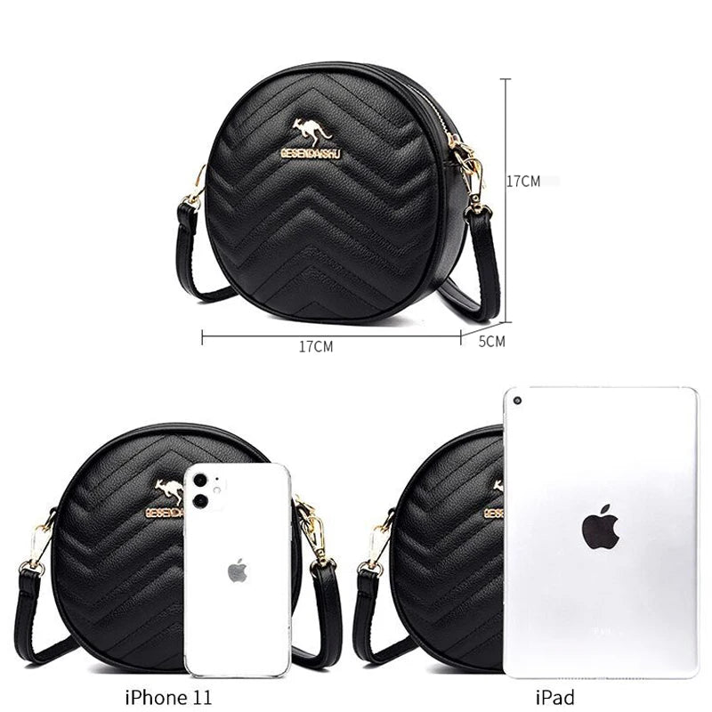 Women Small PU Leather Handbags Purses Solid Shoulder Crossbody Messenger Bags