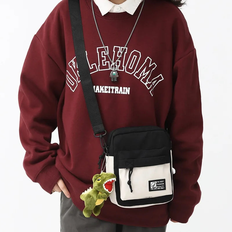 Canvas Shoulder Messenger Bags Small Female Crossbody Bag Girl Boy Mini Handbags
