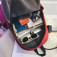 Canvas Backpack Student School Bags Teenagers Large Capacity