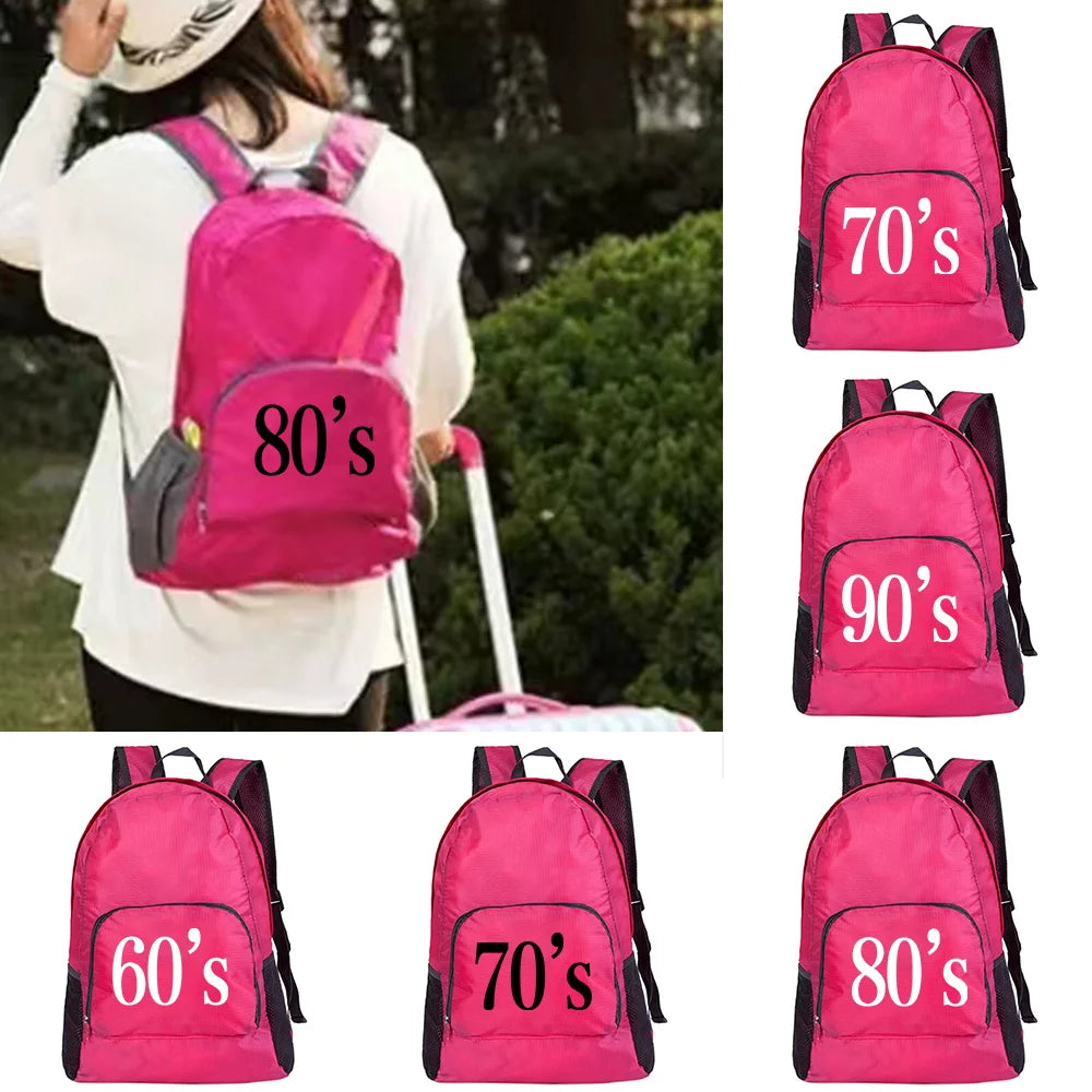 Vintage Foldable Outdoor Backpack for Camping Hiking Travel