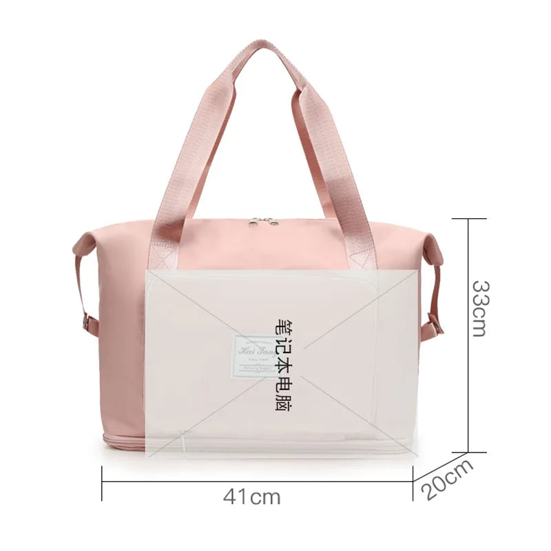 Large Capacity Gym Bag Waterproof Travel Sports Yoga Tote