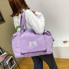 Foldable Gym Bag Wet Dry Duffel Handbag Waterproof Travel Sports Yoga Tote