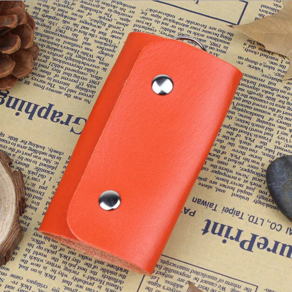 Patent Leather Buckle Key Wallet Case Car Keychain Gift