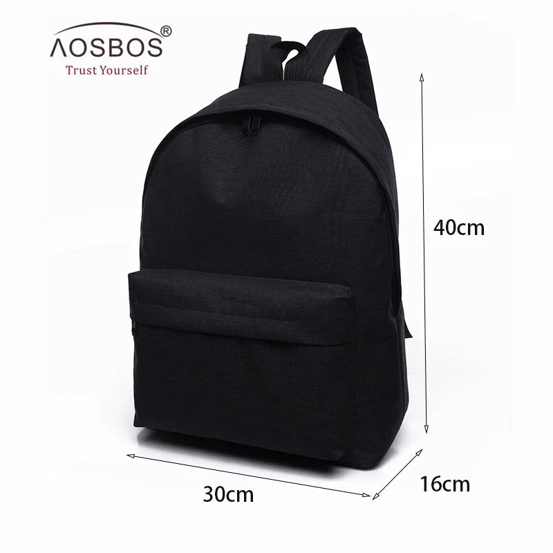 Canvas Backpack College Student School Bags for Teenagers