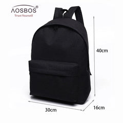 Canvas Backpack College Student School Bags for Teenagers