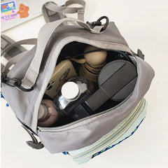 Convertible Nylon Backpack Unisex Outdoor Travel Crossbody Rucksack