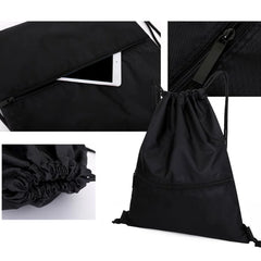 Nylon Sports Backpack, Large Capacity, Travel, Anti-splash, Drawstring Lock
