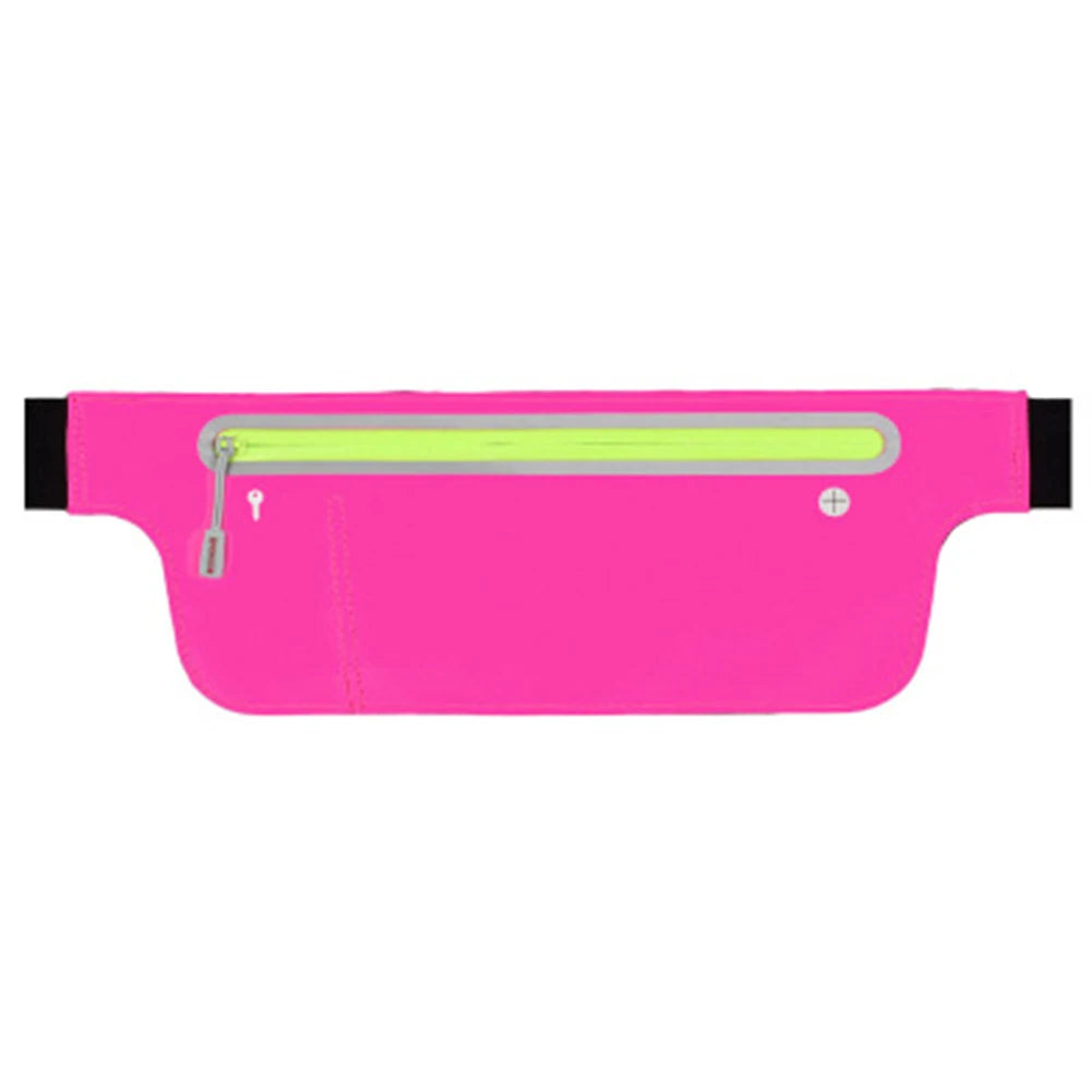 Adjustable Zipper Reflective Strips Waist Pack Bag for Sports Running
