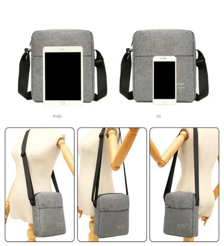 Waterproof Crossbody Shoulder Messenger HandBag Anti-theft Bag Set